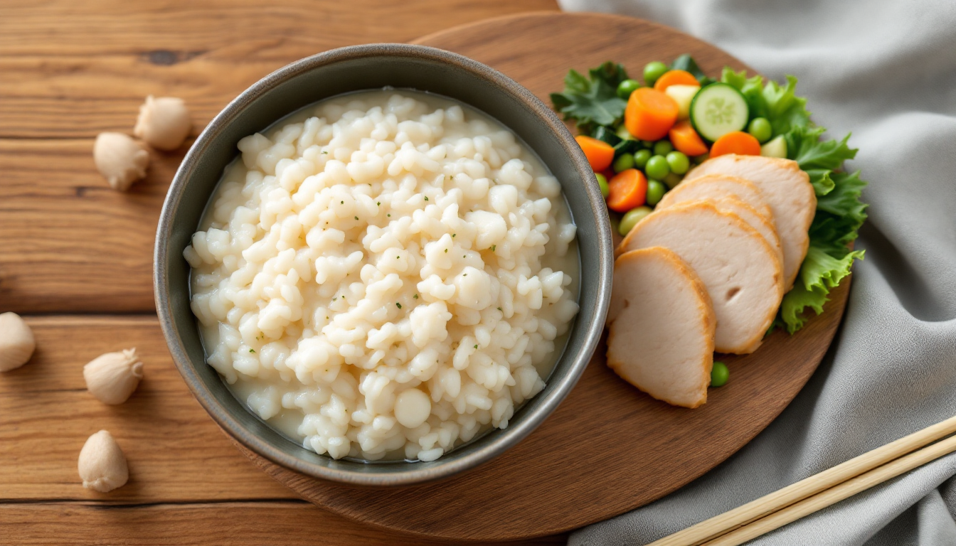 임신 초기 입덧 완화를 위한 소화 잘 되는 부드러운 음식 식사 구성