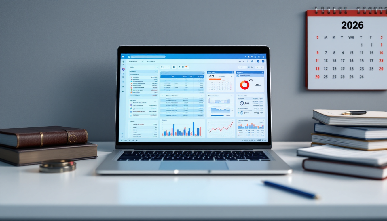 2026년 연말정산 준비를 하는 직장인 사무실 풍경