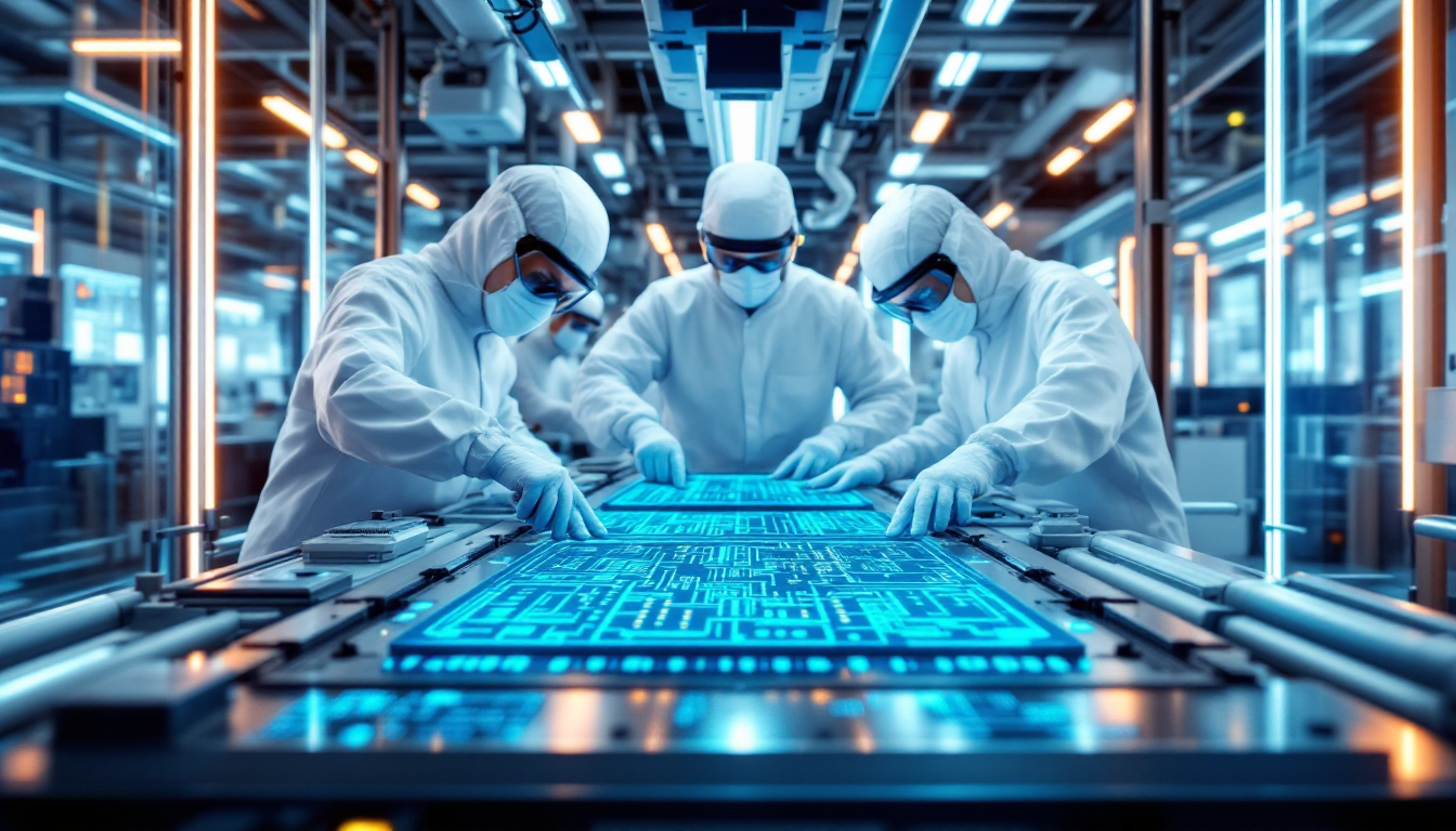2026년 2나노 반도체 최첨단 제조 공정과 숙련된 작업자 모습