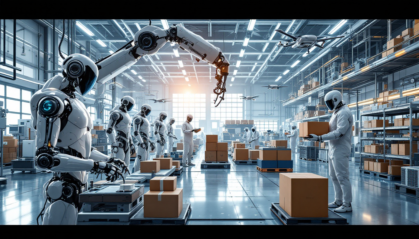 2026년 로봇 산업의 다양한 로봇과 AI 융합 모습