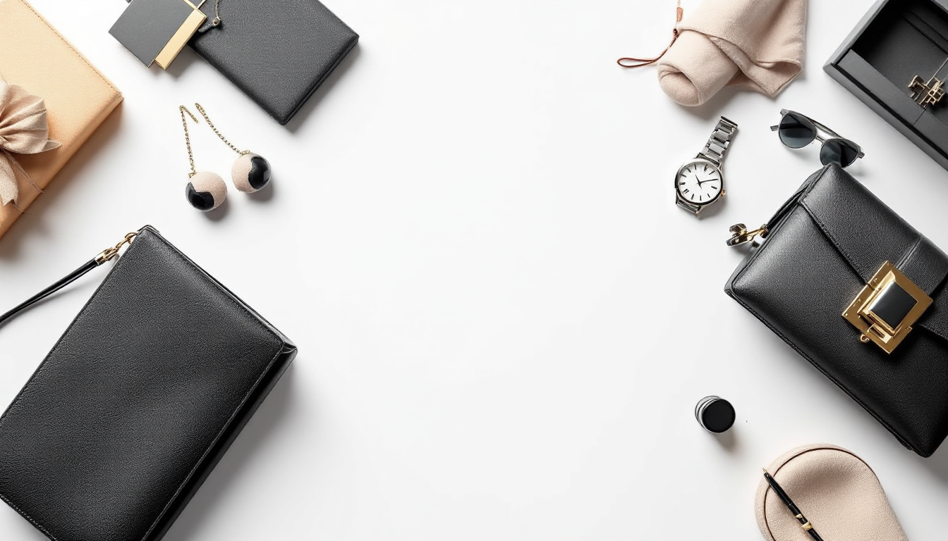 유럽 명품 브랜드 제품과 성장 잠재력을 보여주는 이미지