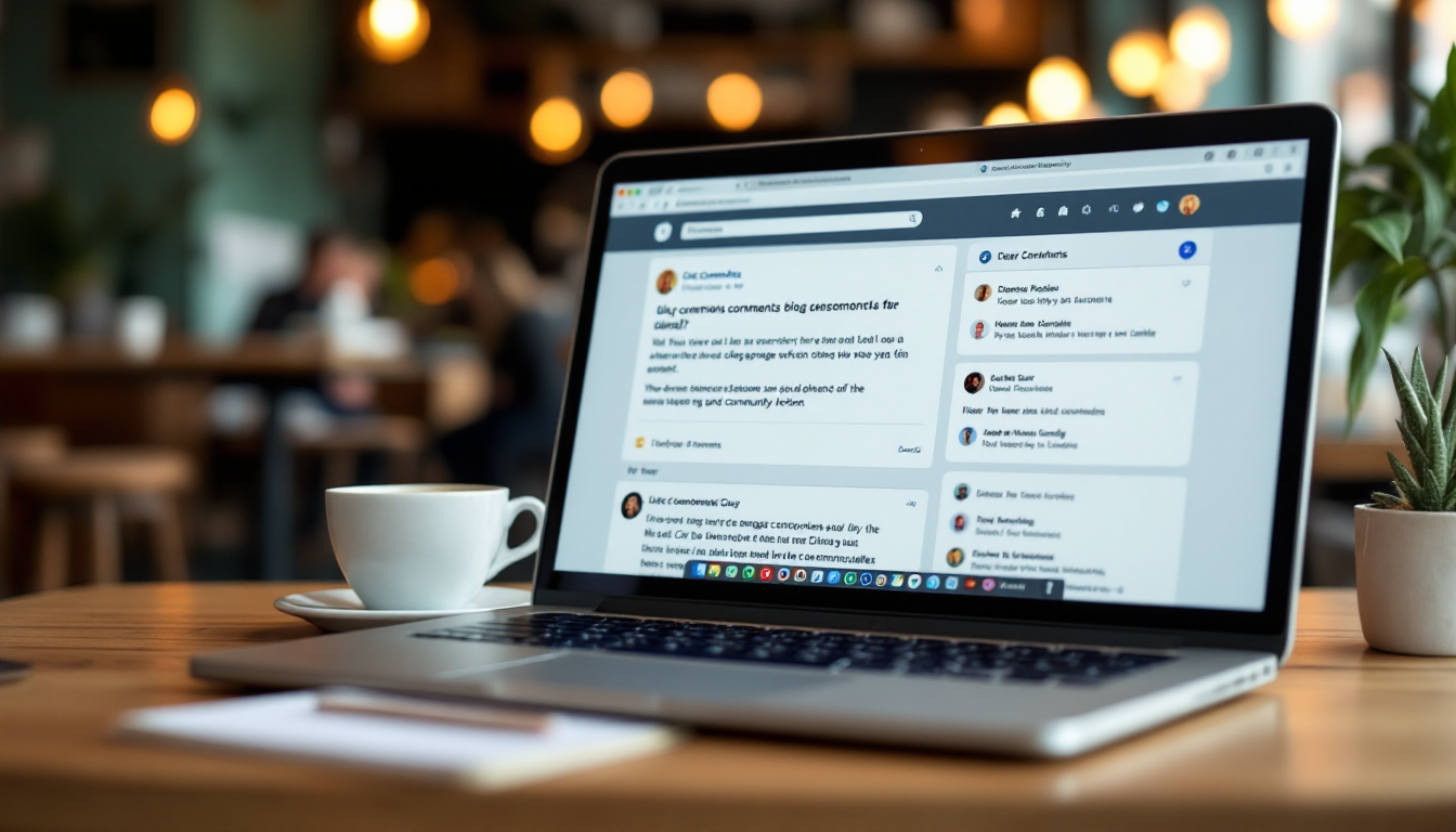 블로그 댓글 섹션에서 질문과 답변이 이루어지는 따뜻하고 친근한 커뮤니티 상호작용 모습