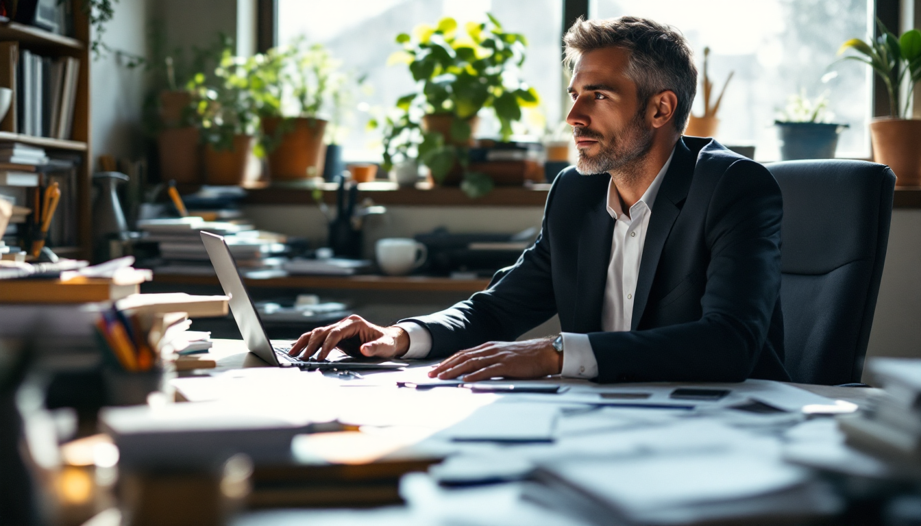 기업 펀더멘털을 재확인하는 투자자 모습