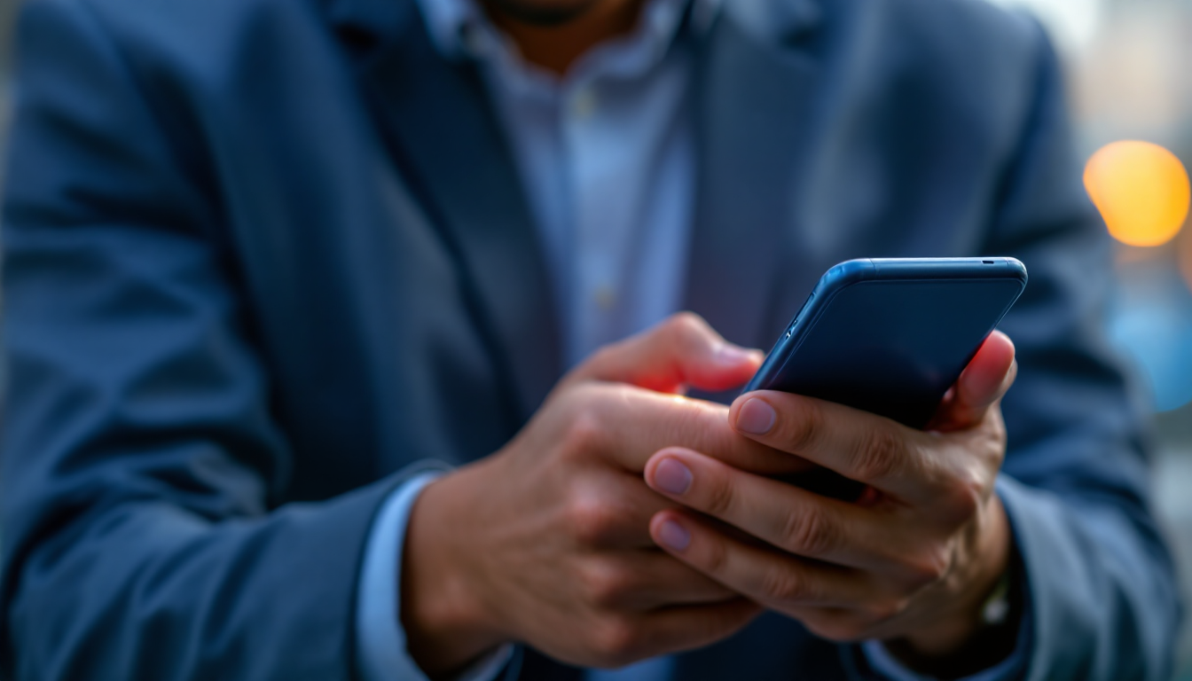 성공적인 투자 시작을 위해 주식 앱을 실행하는 사람의 모습