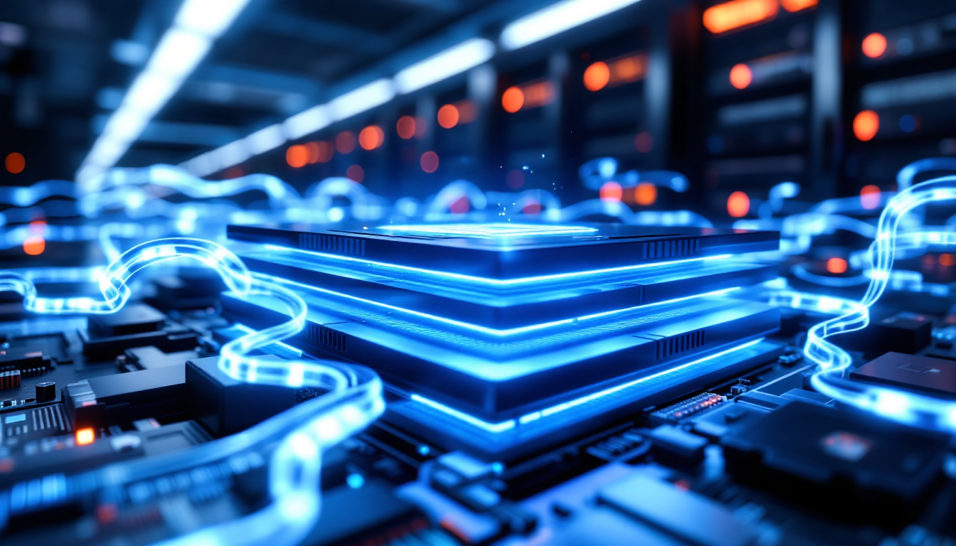 메모리 병목 현상이 해소된 GPU와 HBM4가 결합된 데이터 흐름 시각화