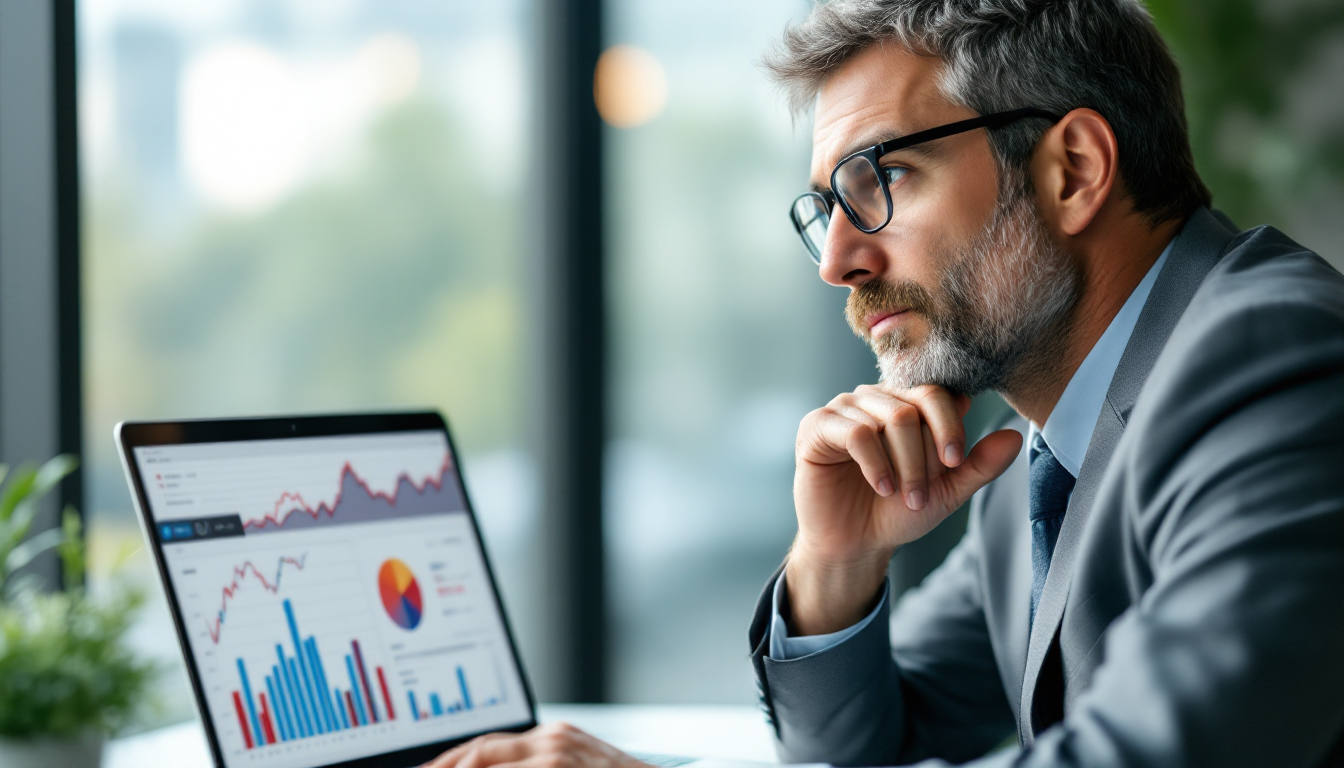 투자자가 코스닥 액티브 ETF의 장단점을 고려하는 모습