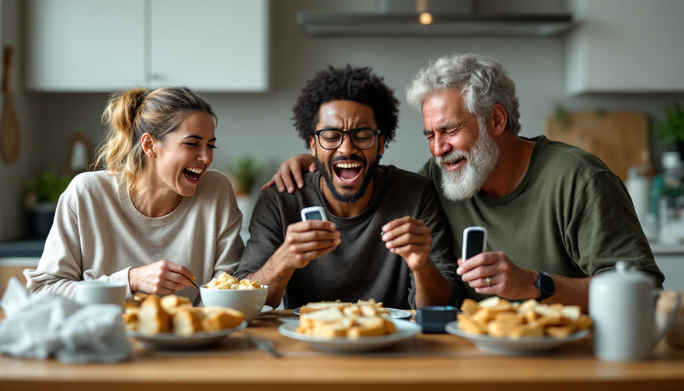 같은 음식을 섭취해도 개인마다 다르게 반응하는 혈당 변화를 보여주는 이미지