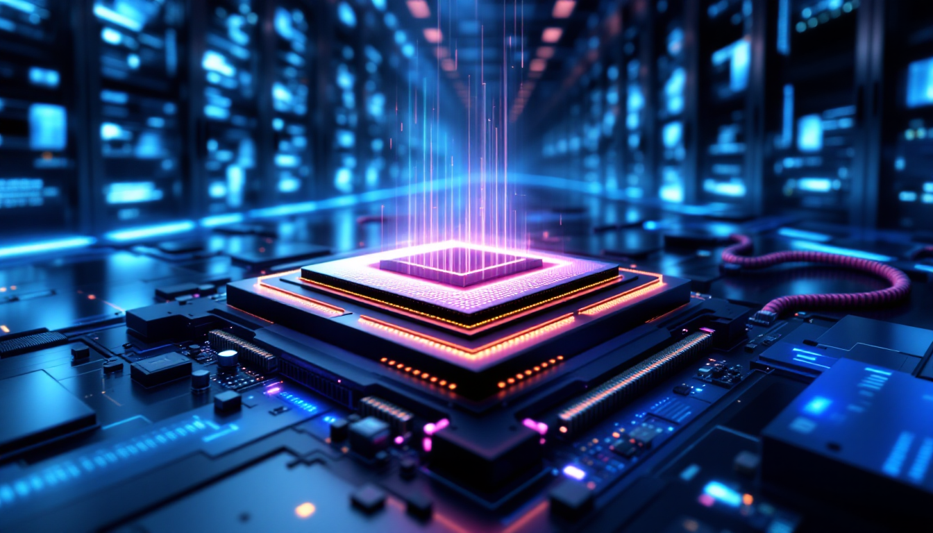 엔비디아 차세대 AI 칩 베라 루빈과 HBM4 메모리 적층 모습