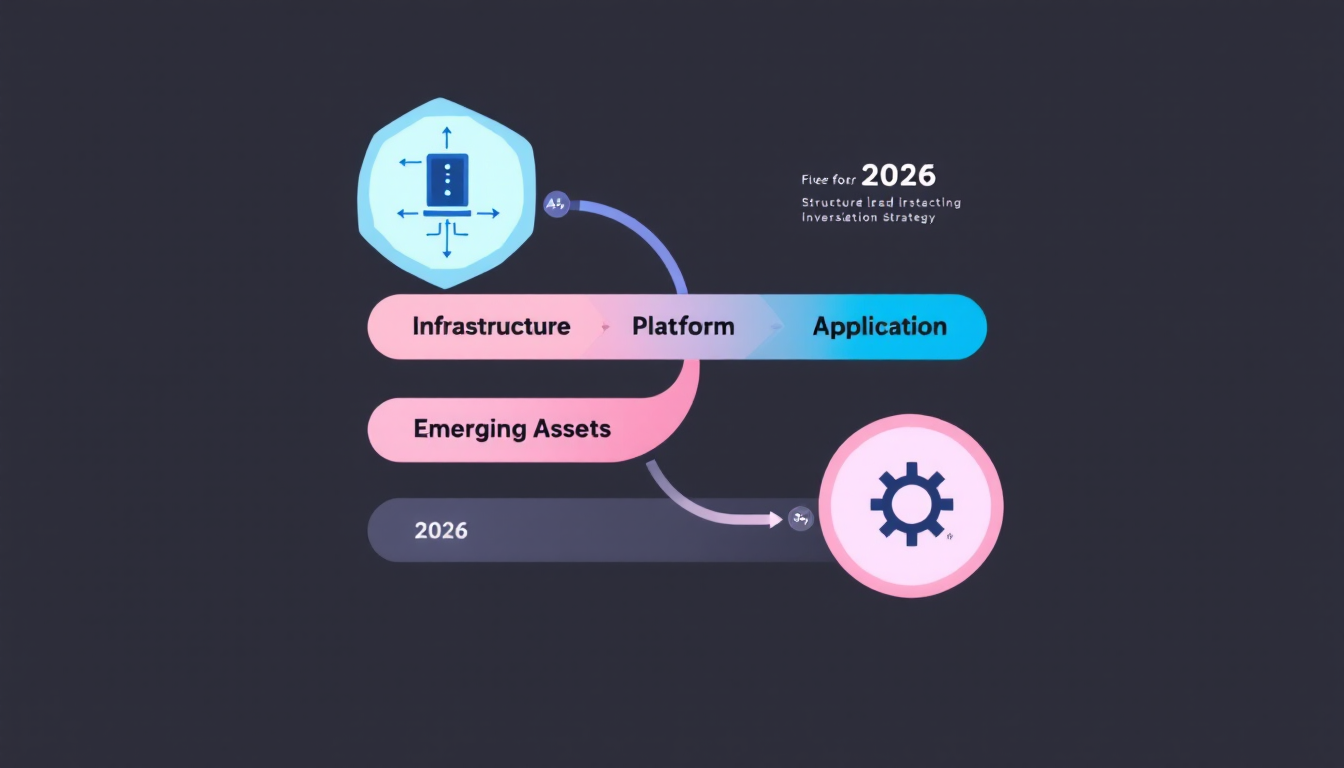 2026년 AI 투자 전략 4단계 포트폴리오를 설명하는 인포그래픽.