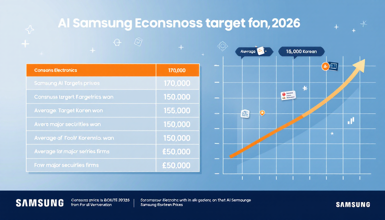 2026년 삼성전자 목표주가 증권사 컨센서스 표