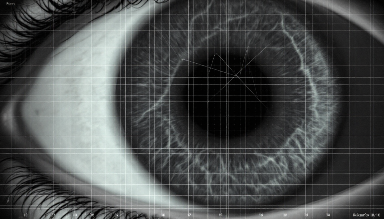 황반변성의 변형시 증상을 보여주는 암슬러 격자 이미지