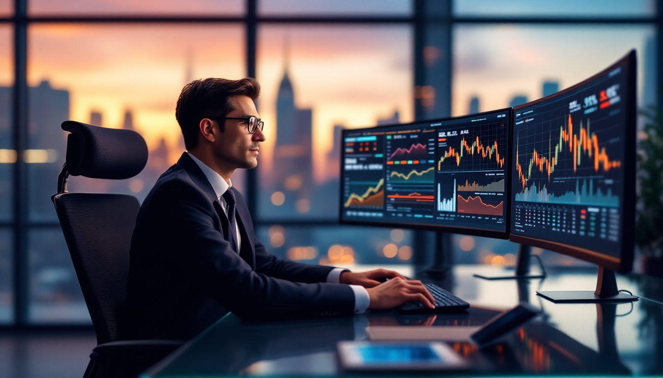 전문 펀드매니저가 유망 종목을 발굴하는 모습