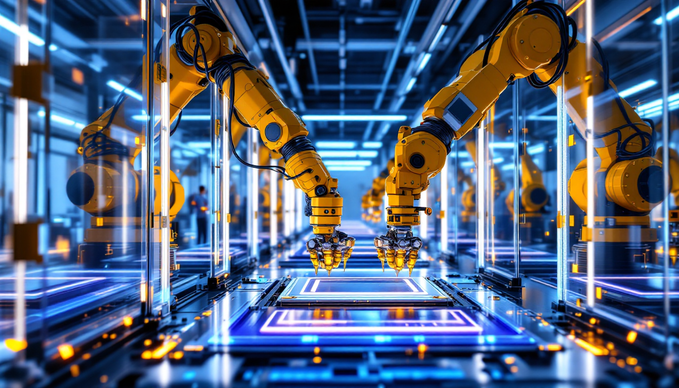 AI 반도체 산업에 투자하는 고도화된 반도체 생산 공장