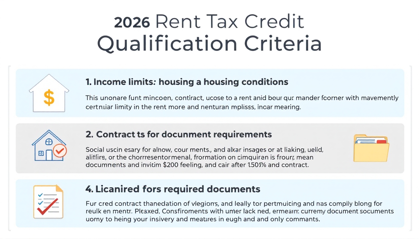 2026년 월세 세액공제 자격 요건과 필요 서류 체크리스트 그래픽
