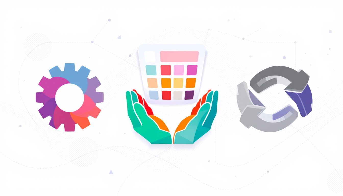 토핑경제의 핵심 요소를 상징하는 맞춤화, 선택권 확대, 소비자 참여 아이콘