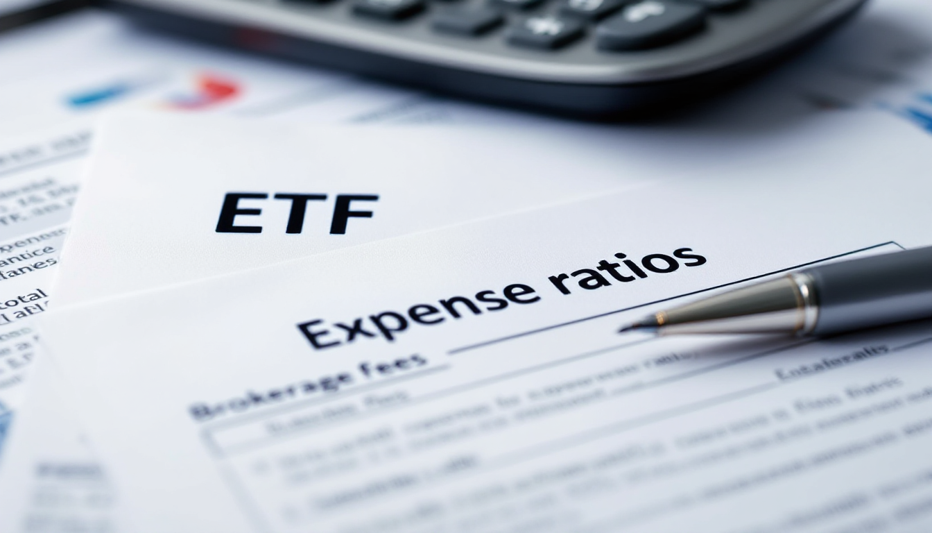 액티브 ETF 수수료와 총보수를 보여주는 금융 문서 클로즈업 이미지