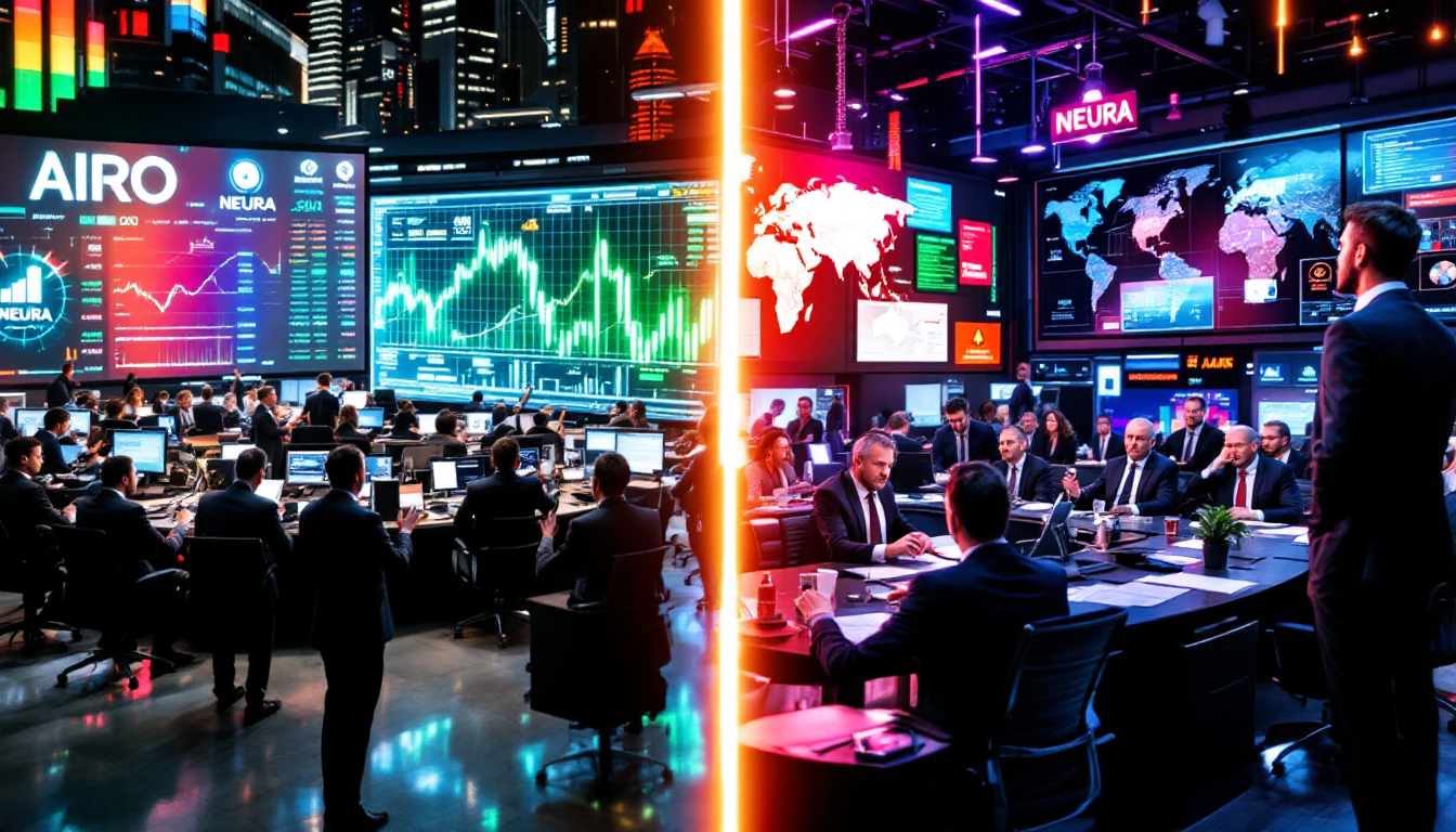 2026년 해외 주식 시장의 낙관론과 신중론을 대비한 이미지