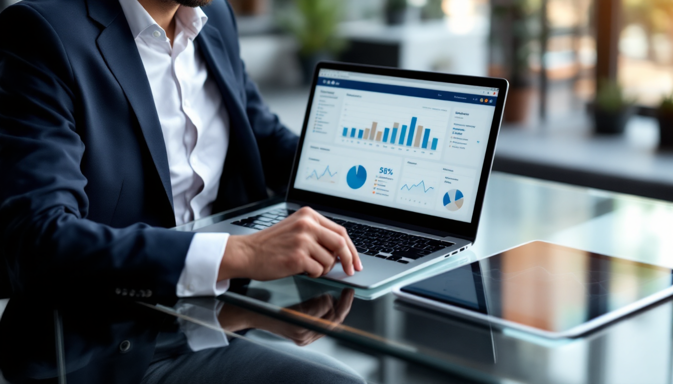 2026년 경제 상황에서 재무 문서를 검토하는 사람 모습