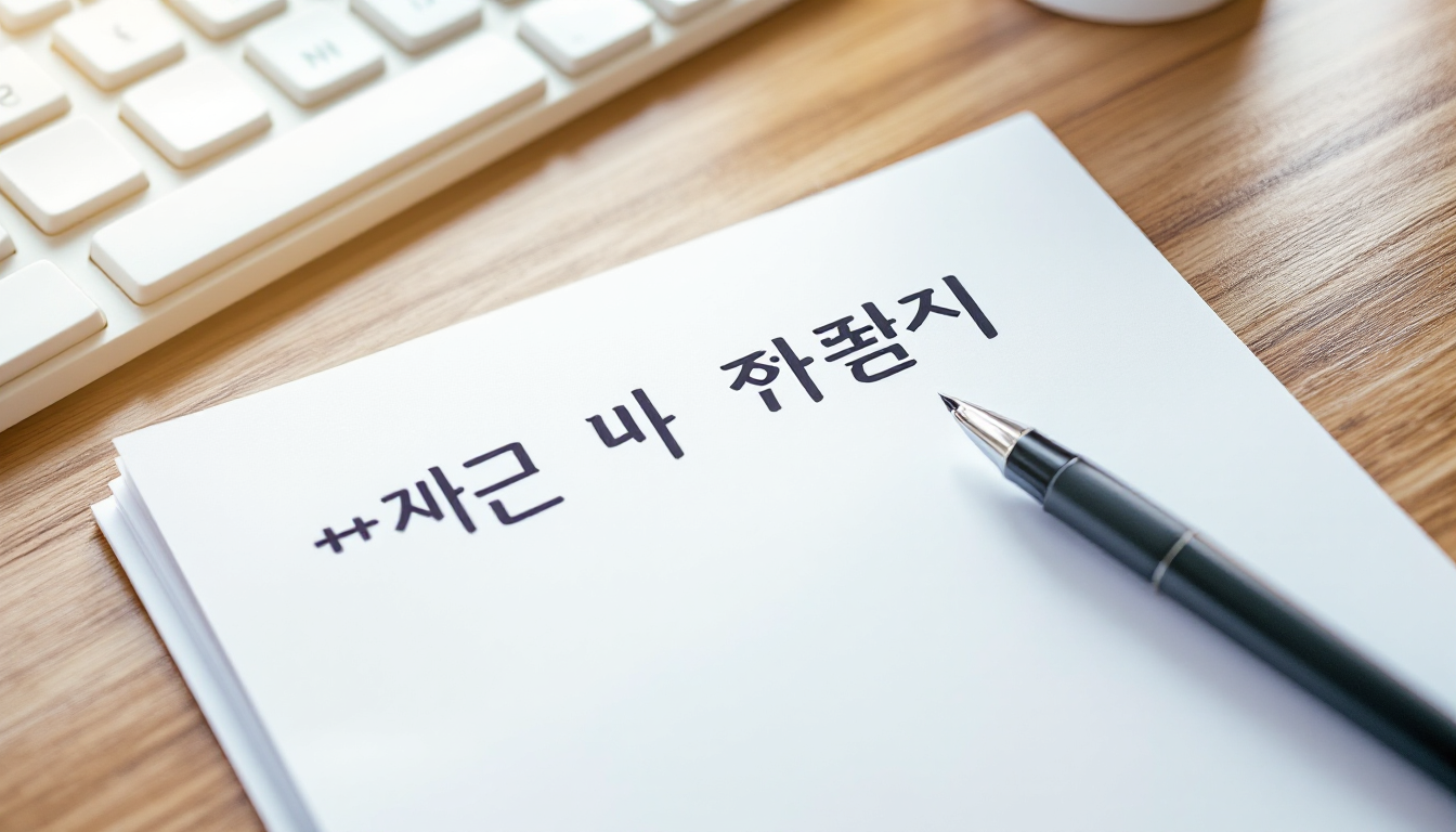 연말정산 준비 체크리스트를 정리하는 모습