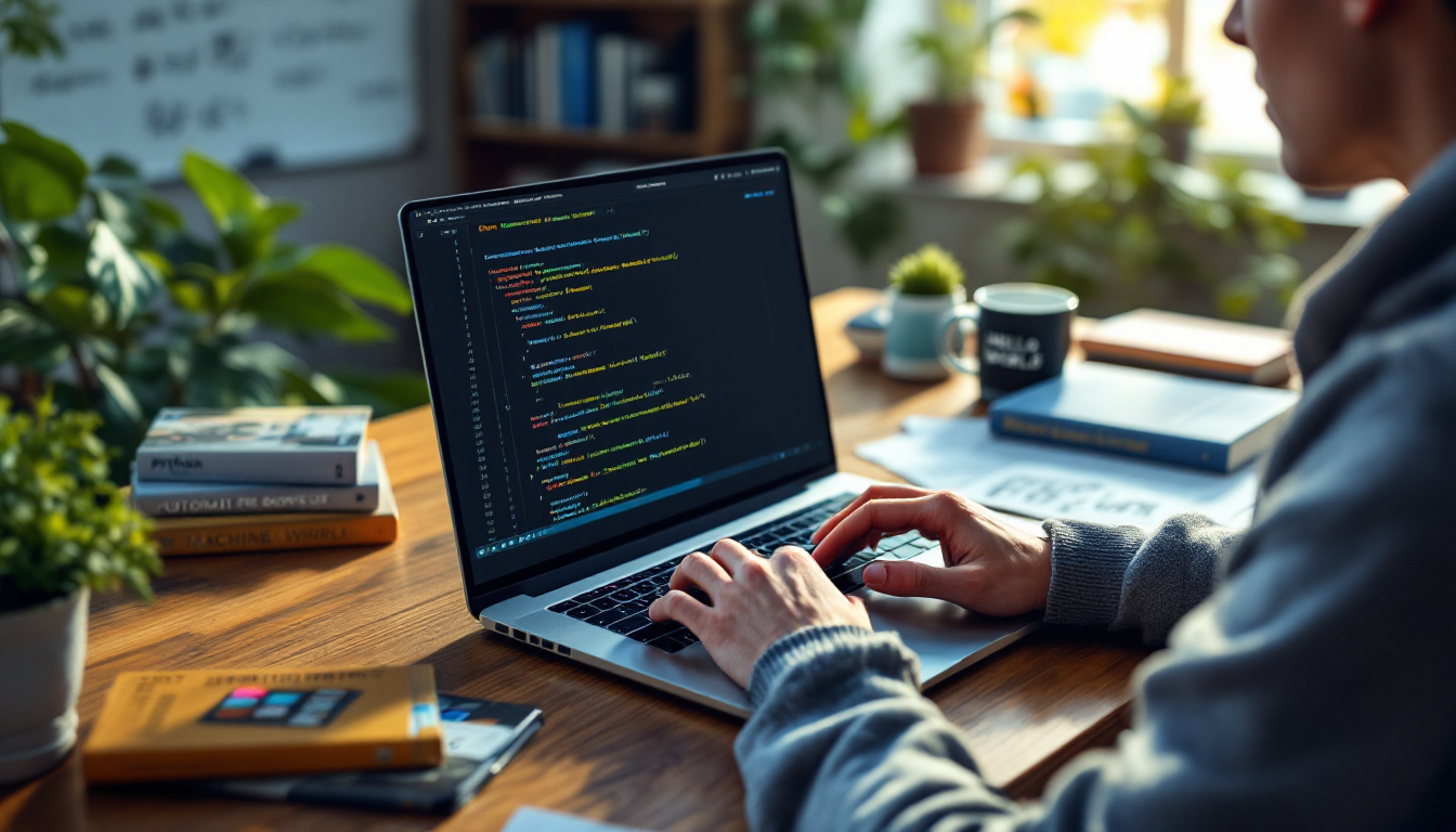 능동적으로 튜토리얼 예제를 변형하며 파이썬 코드를 직접 작성하는 모습