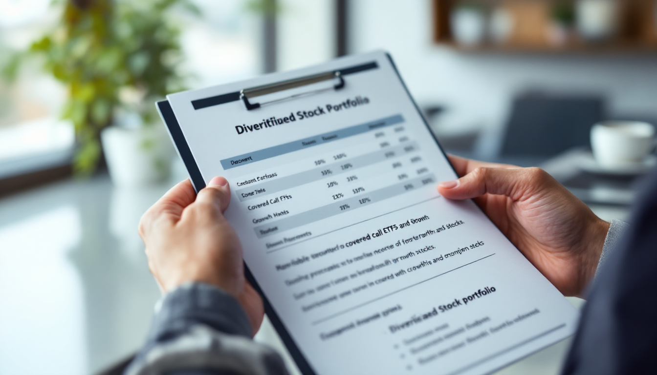 커버드콜 ETF와 성장주를 포함한 포트폴리오 분산 투자 주안점