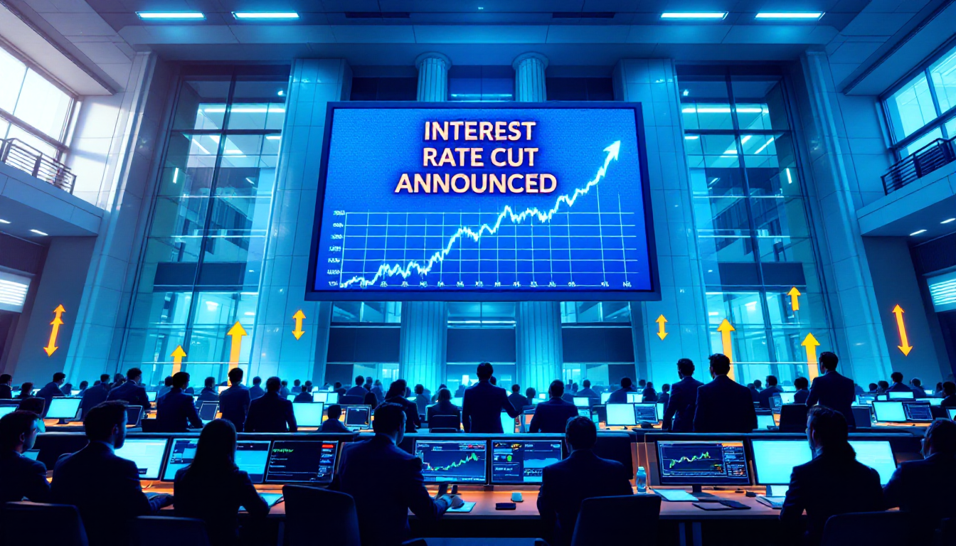 금리 인하 발표와 함께 비트코인과 위험 자산으로 유동성이 증가하는 금융 시장 반응