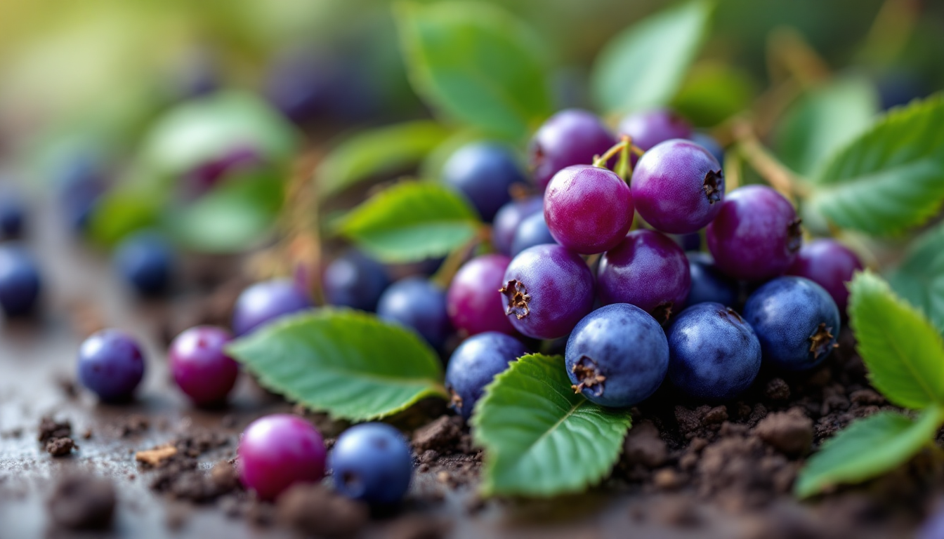 눈 혈액순환 개선에 도움을 주는 안토시아닌이 풍부한 북유럽산 빌베리 모습의 이미지