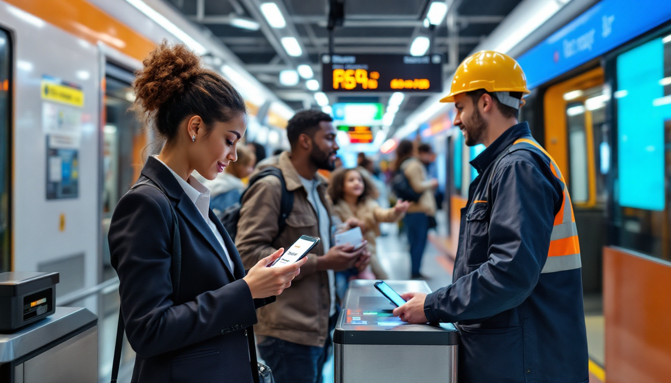 2026년 대중교통을 이용하는 다양한 사람들 모습