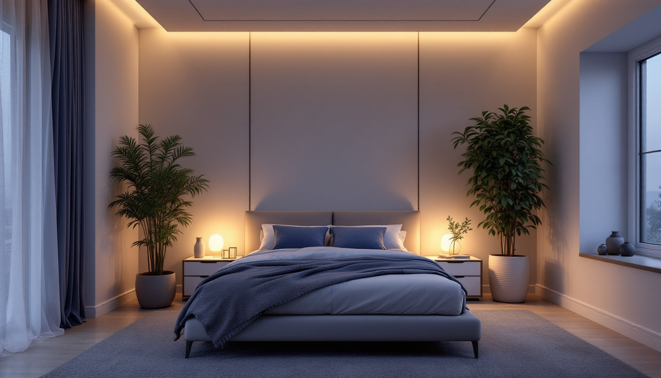 수면 음악을 듣고 있는 모습