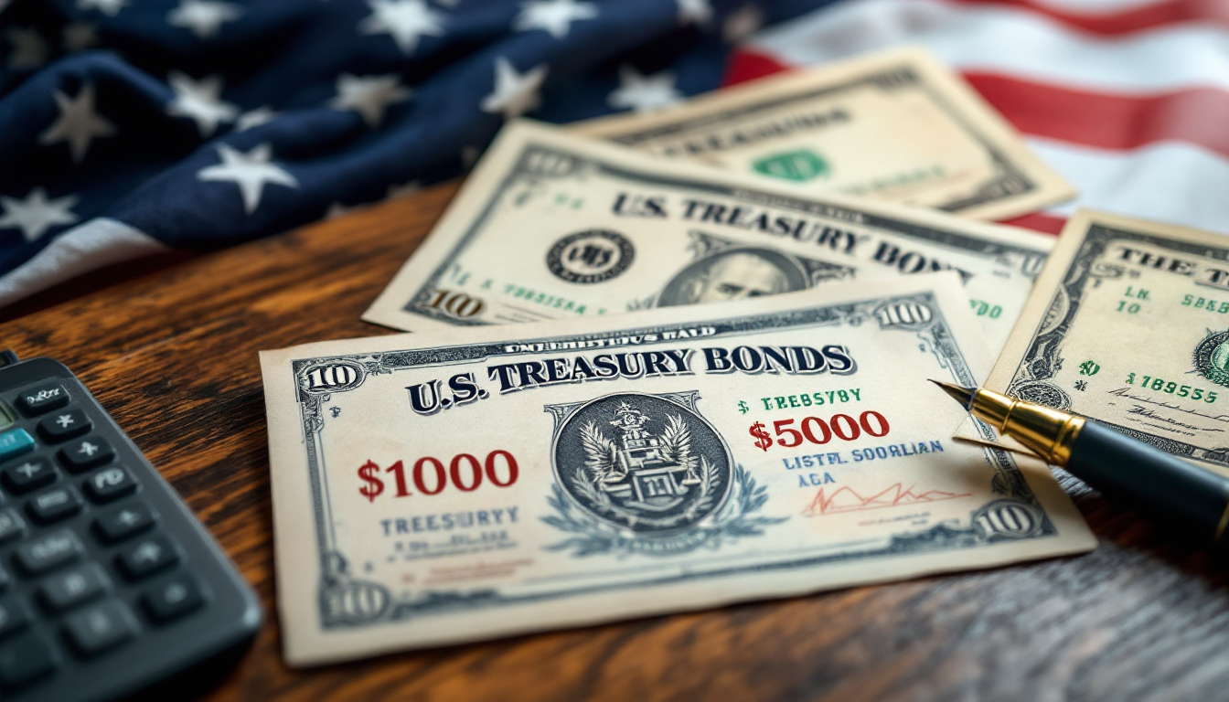 미국 국채의 안전성과 신뢰성을 상징하는 이미지