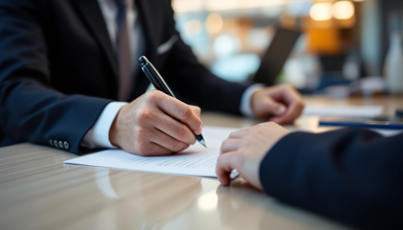 전세보증금 반환보증 가입 절차를 은행 창구에서 처리하는 모습