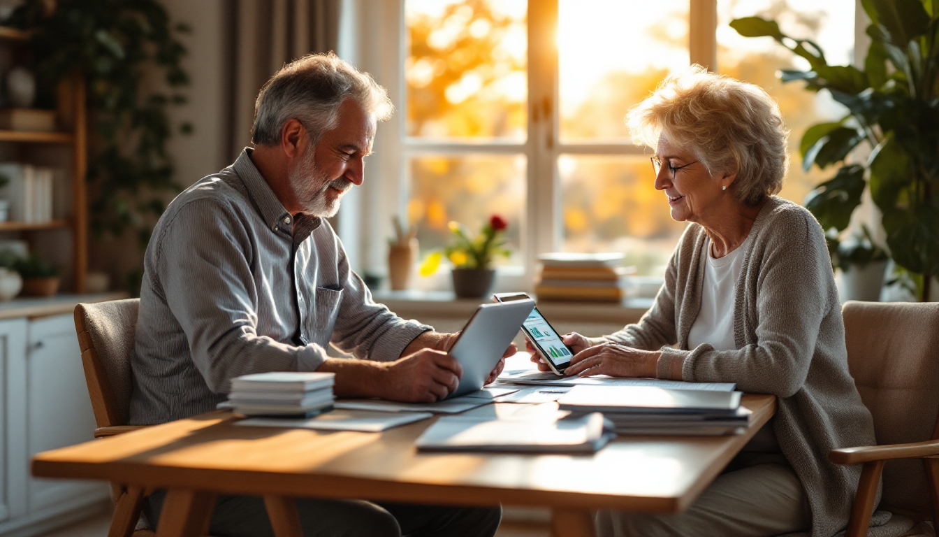 연금 수령 시 세금 최적화 전략을 실행하는 노후 대비 이미지를 나타낸 그림