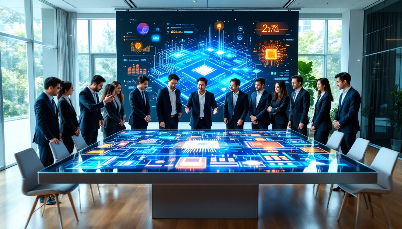 정부, 금융 전문가, 일반 국민이 함께 미래먹거리에 투자하는 국민성장펀드를 상징하는 이미지