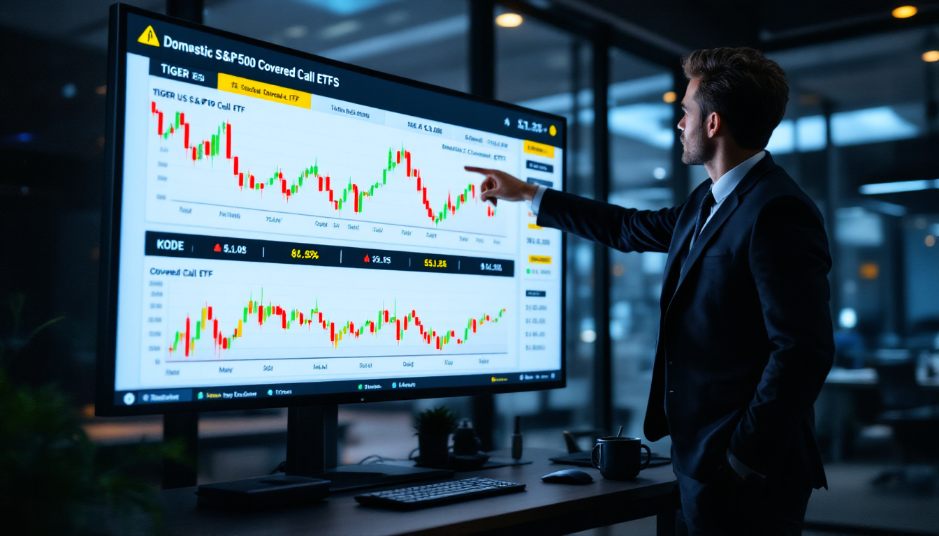 국내 투자자를 위한 절세계좌 활용 가능한 국내 커버드콜 ETF 추천 상품과 금융 상담 모습